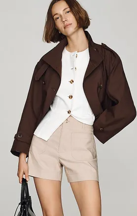 Maeve Colette High-Rise Longline Shorts