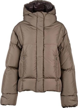 Bacon Taupe Polyester Oaks Down Jacket