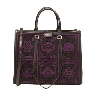 My Best Bags Firenze Atena Tote - Dames - Tassen - Paars - Maat: ONE Size Leer