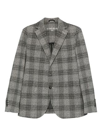 Circolo 1901 plaid blazer - men - Fabric - 50 - Black