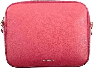 Coccinelle Rode Tebe Crossbody Tas - Dames - Schoudertassen - Rood - ONE Size - Leer - Tassen