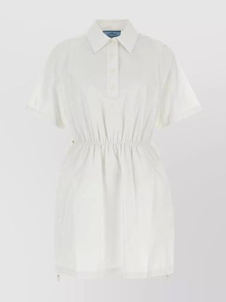 Prada cotton shirt mini dress