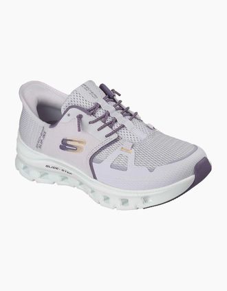 Skechers Womens Skechers Glide-Step Pro Polyester Womens Lavender Trainers - Purple - Size: 8