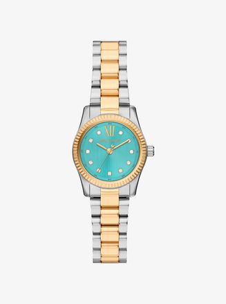 Michael Kors Petite Lexington Pav&eacute; Two-Tone Watch