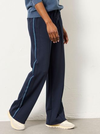 Fat Face FatFace Ely Navy Ponte Wide Leg Trouser