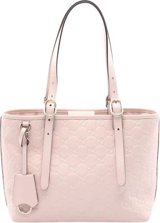 Gucci Pre-owned Gucci ssima GG Emblem Tote Ladies 4H366G0IPUTV1OR3