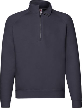 Fruit Of The Loom Fruit of the Loom Unisex Premium Sweatshirt met Kwart Ritssluiting voor Volwassenen (Deep Navy)