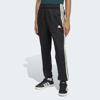 adidas Sporthose ADIDAS SPORTSWEAR J STD TRCK PNT, Damen, Gr. 116, N-Gr, schwarz, sanftes wei&szlig;, Obermaterial: 59% Polyester, 41% Baumwolle, Hosen Sporthose