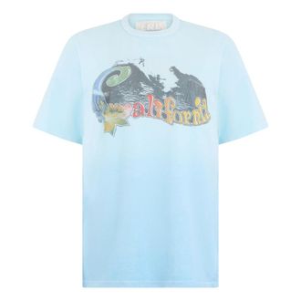 ERL T-Shirts, male, Blue, Size: M California Wave T-Shirt