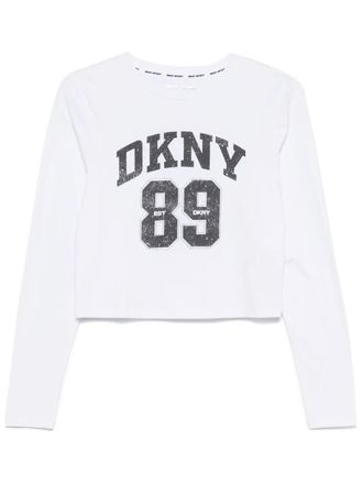 DKNY T-shirt met logoprint - Wit