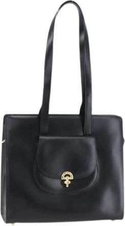 Celine Pre-owned Shoulder Bags, female, Black, Size: ONE SIZE Pre-owned Leather Shoulder Bag