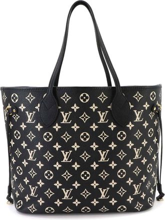 Louis Vuitton Black White Monogram Empreinte Leather Handbag Pouch Tote Bag (Pre-Owned)