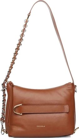 Coccinelle Puffy Smooth Handtas - Dames - Schoudertassen - Bruin - ONE Size - Leer - Tassen