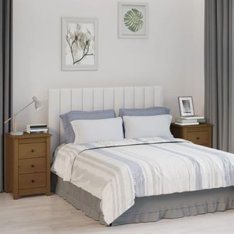 vidaXL Vidaxl - Mesitas De Noche 2 Uds Madera De Pino Marr&oacute;n Miel 40x35x61,5 Cm