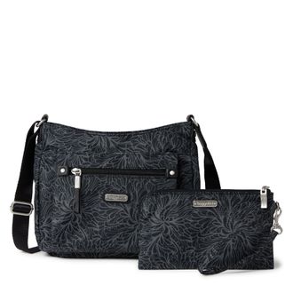 Baggallini Womens Uptown Bagg Crossbody Bag with RFID Phone Wristlet