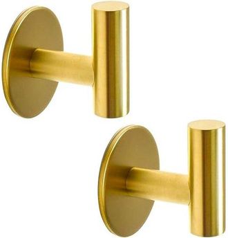 OEM Toallero Sin Taladro - Pr&aacute;cticos Ganchos Adhesivos De Acero Inoxidable Para Ba&ntilde;o, Aseo, Cocina Y Oficina - Juego De 2