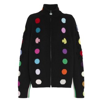 Barrie Cardigan con cappuccio e zip in cashmere - - Knitwear - Donna - Nero - M