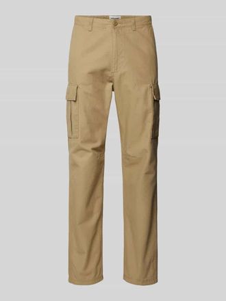 Jack & Jones Jack & Jones Straight Leg Cargohose mit Eingrifftaschen Modell BARKLEY in Beige, Gr&ouml;&szlig;e 28/32