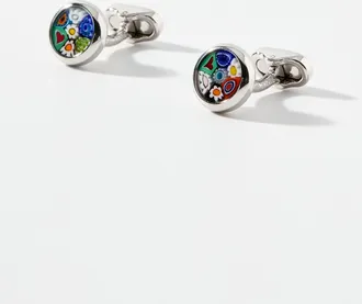Mon Art Mens Murano glass cufflinks