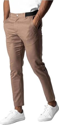 Generic Foueo Active Chinos, Mens Casual Pants Stretch Slim Fit Tapered Trousers, Mens Slim Fit Joggers Mens Skinny Pants (Camel,XL)