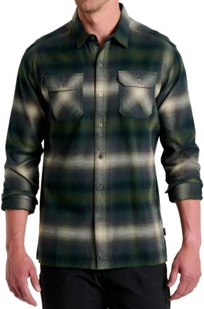 K&uuml;hl Dillingr Flannel Long Sleeve Shirt In Dark Forest