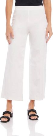 Fifteen Twenty Wide Leg Cropped Pants In Off White