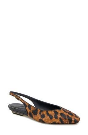 Kenneth Cole Berkette Slingback Flat in Leopard Haircalf at Nordstrom Rack, Size 8.5