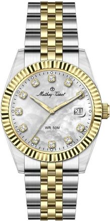 Mathey-Tissot Quartz White Mother of Pearl Dial Ladies Watch H250955A-A