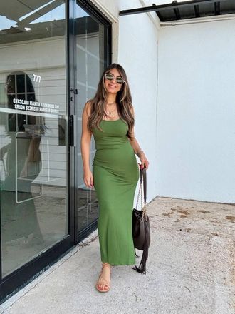 Dress Forum Ibiza Bodycon Maxi Dress In Green