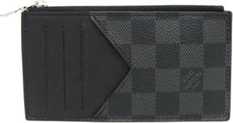 Louis Vuitton Pre-owned Coin Card Holder - Heren - Vintage Accessoires - Zwart - ONE Size - Vintage