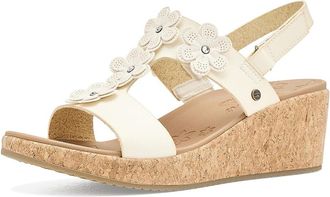 Skechers Archfit Beverlee 2.0 - Rare Gem Womens Wedge Shoes Off-White : 6.5 B - Medium, Faux Leather