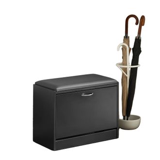 OEM Banco Zapatero, Dise&ntilde;o Compacto, Asiento C&oacute;modo, Negro