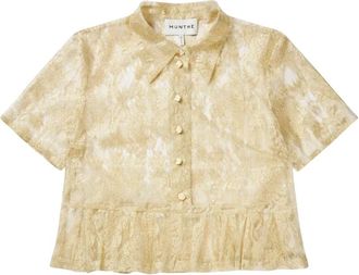 Munthe Shirts - Dames - Overhemden - Geel - XL - Overhemden