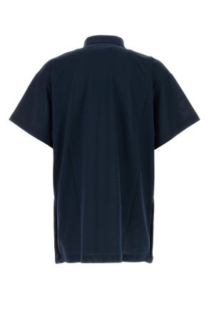 Balenciaga Navy T Cotton Polo T-shirts And Polos