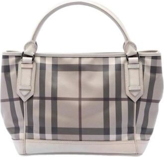 Burberry Pre-owned Tote - Dames - Vintage Handtas - Beige - ONE Size - Leer - Vintage