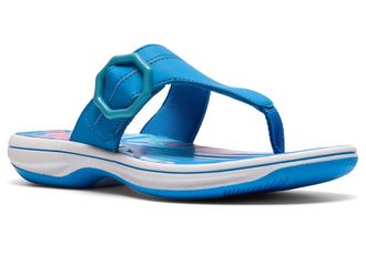 Clarks Breeze Cove Womens Sandals Bright Blue Synthetic : 12 B - Medium