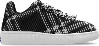 Burberry Check Knit Box Low-Top Sneakers, Brand Size 40 ( US Size 10 )