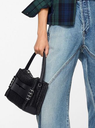 J.W.Anderson Womens Loafer braided leather bag