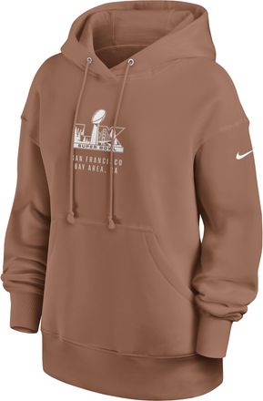 Nike Super Bowl LX Phoenix Nike Mens NFL Pullover Hoodie in Brown | 01N52GNSUP-TSW