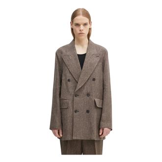 Our Legacy Sharp DB Blazer - Jackets - Hombre - Marr&oacute;n - L