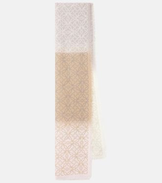 Loewe Anagram wool, silk and cashmere scarf