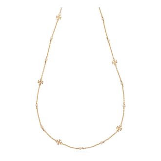 Tory Burch Tory Burch, Necklaces, female, Yellow, Size: ONE SIZE Delicate Kira Pearl Necklace