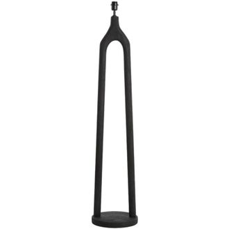 Light & Living L&aacute;mpara De Pie - Xitta - Negro - Madera - - Light&living