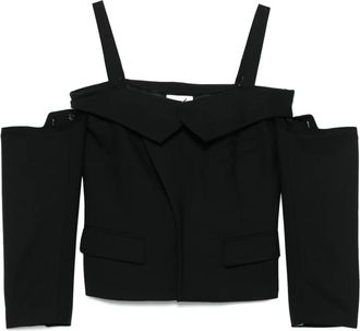 Comme Des Garçons Top con spalle scoperte - Nero