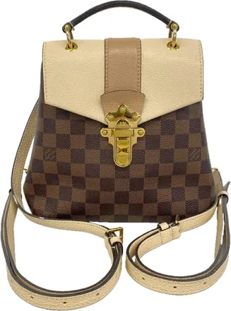 Louis Vuitton Cream Ebene Backpack (Pre-Owned)