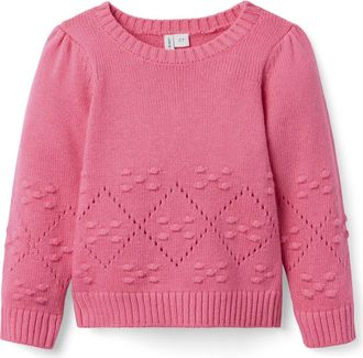 Janie and Jack Pointelle Textured Sweater in Pink at Nordstrom, Size 18-24M