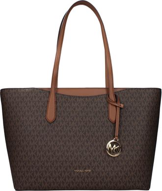 Michael Kors Brown Fabric Shoulder Womens Bag