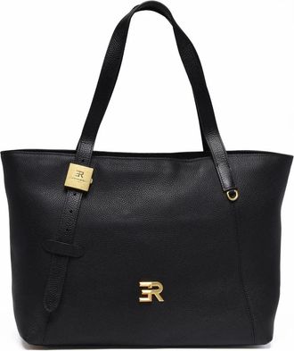 Ermanno Scervino Amelia Shoulder Bag With Textured Leather And Gold-Tone Accents