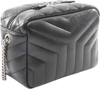 Saint Laurent Pre-owned Loulou Leren Schoudertas - unisex - Vintage Schoudertas - Zwart - ONE Size - Leer - Vintage