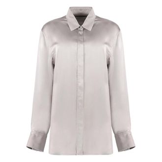 Golden Goose Overhemden, Dames, Roze, M, Viscose Shirt